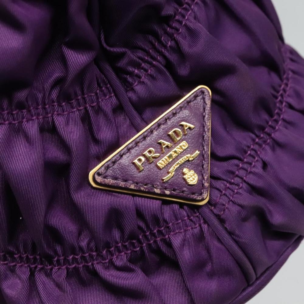PRADA Hand Bag Nylon 2way Purple Auth 112537 - Picture 14 of 16